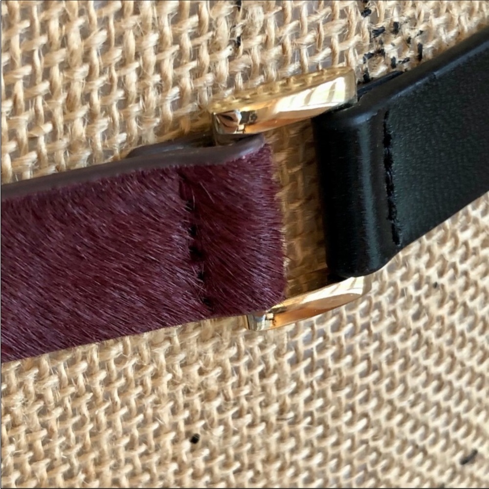Ann Taylor Leather - Calf Hair Belt NWOT
